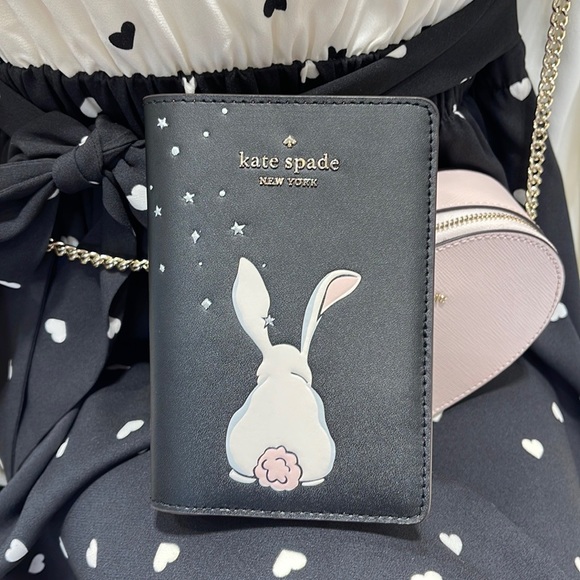 kate spade Handbags - Kate Spade Bunbun Bunny Passport Holder 
COLOR: Black Multi 
NWT